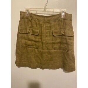 Loft twill tan skirt size 10